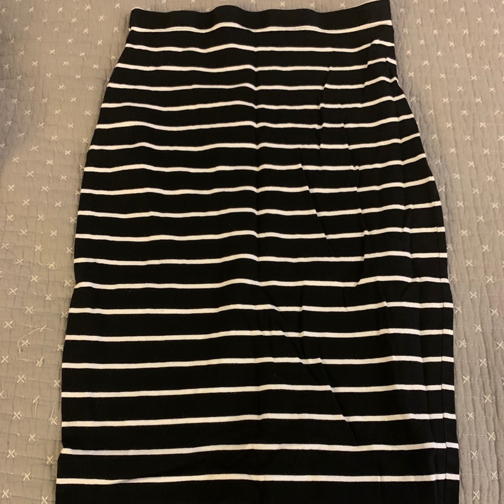 Abound striped pencil skirt, cotton/spandex